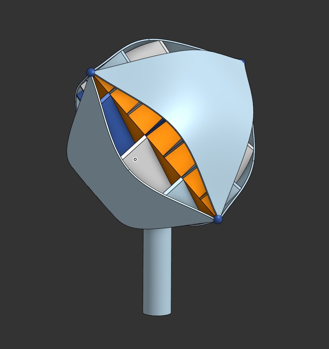 3D model of the omnidirectional wind turbine